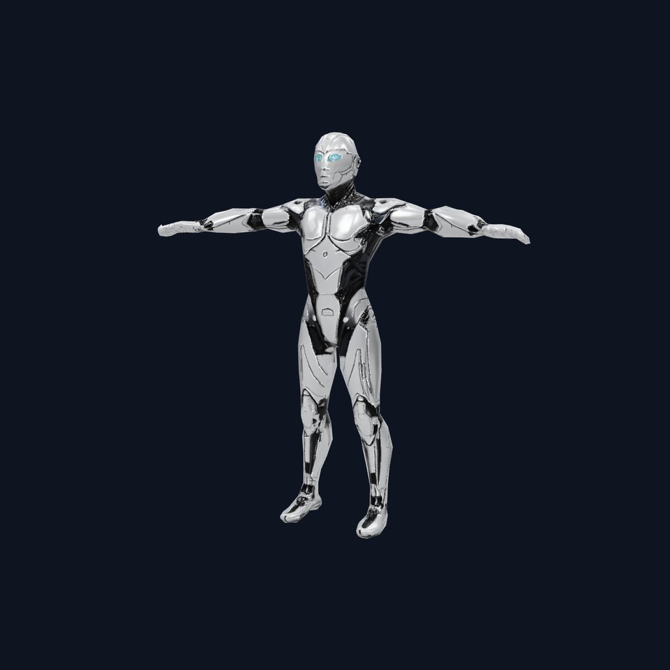 Advanced Humanoid Robot Model Pack with Articulated Features
